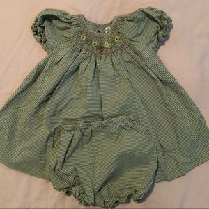 Petit ami fall smocked girl outfit sz 3 mos